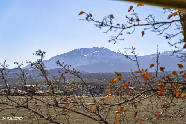 a view of a lake with a mountain