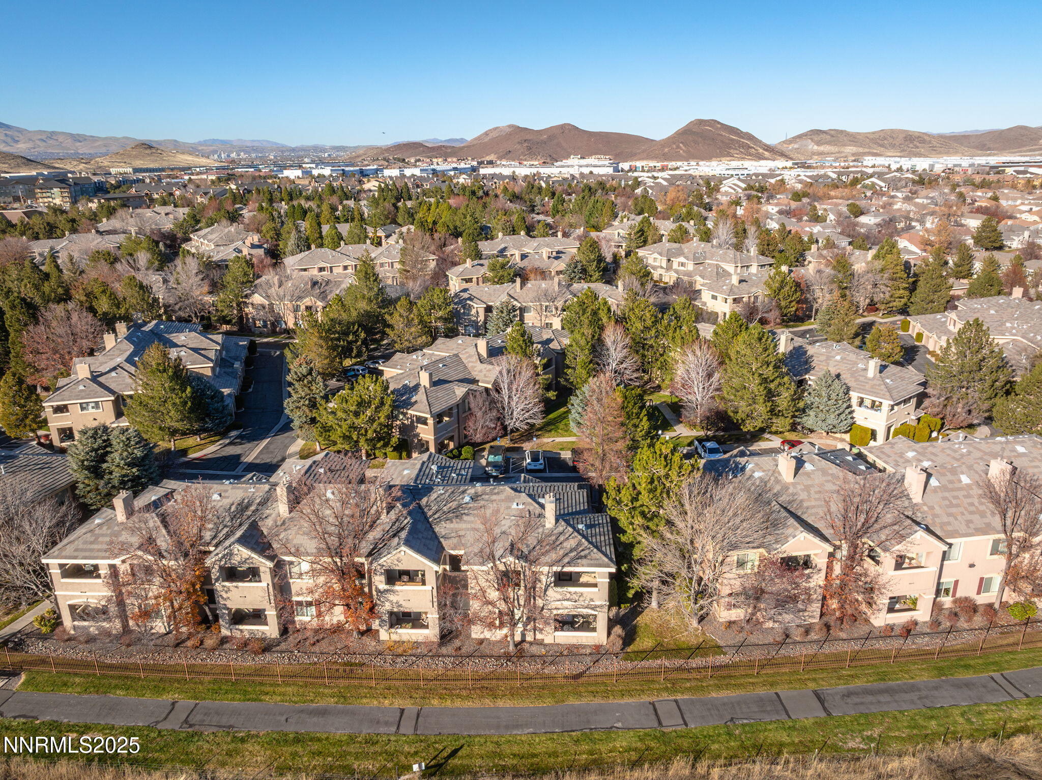 900 South Meadows Parkway, Unit 4321 Reno, NV 89521 - Photo 37 of 40 an aerial view of residential houses with outdoor space