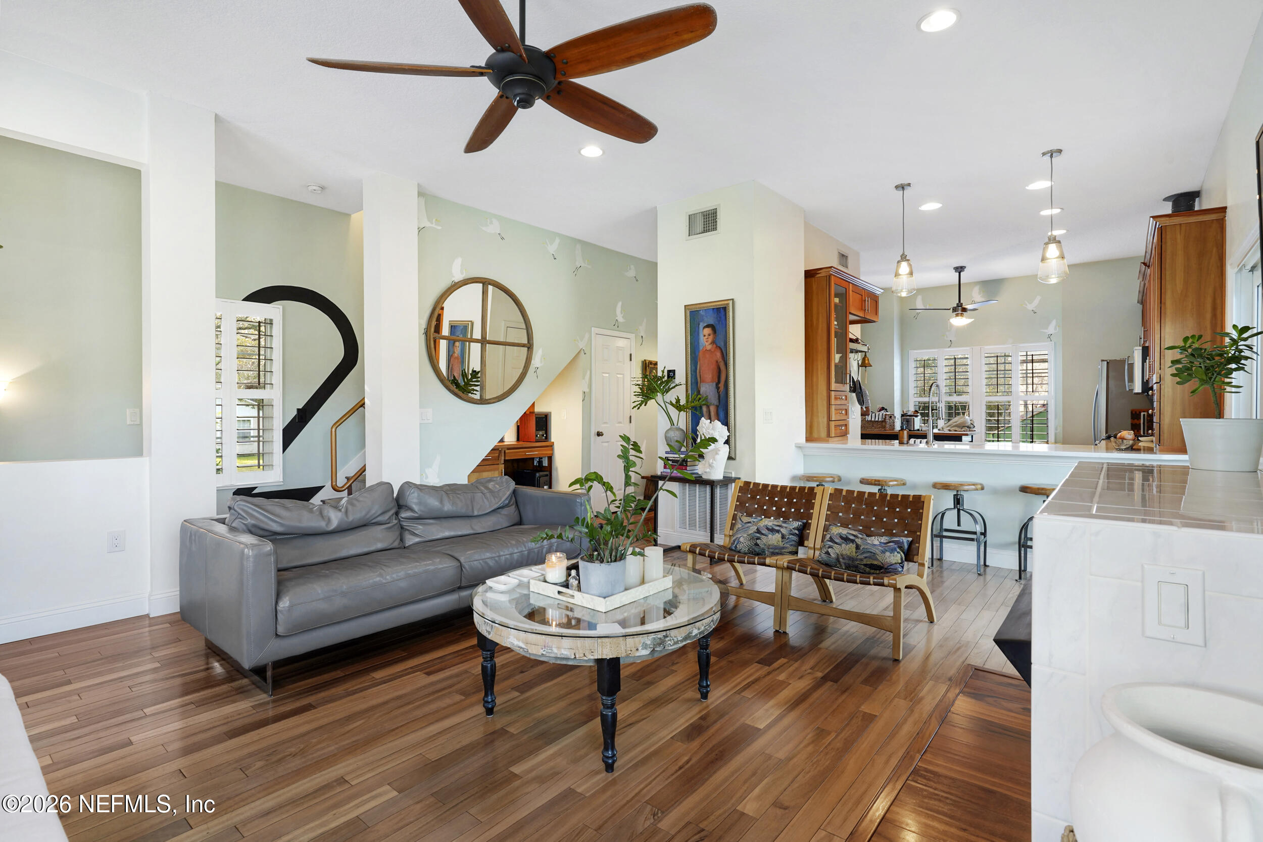 3336 Carmel Road St. Augustine, FL 32086 - Photo 18 of 55 a living room with furniture and a wooden floor