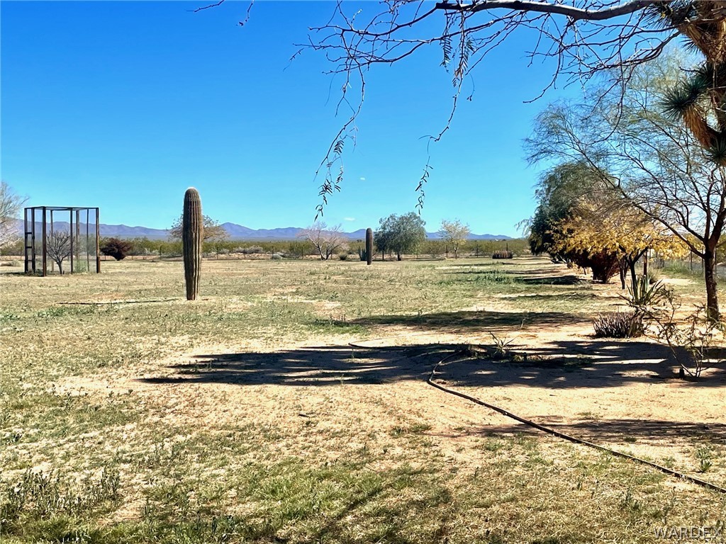 21477 South Sundance Kid Road Yucca, AZ 86438 - Photo 60 of 66 a view of a backyard of the house