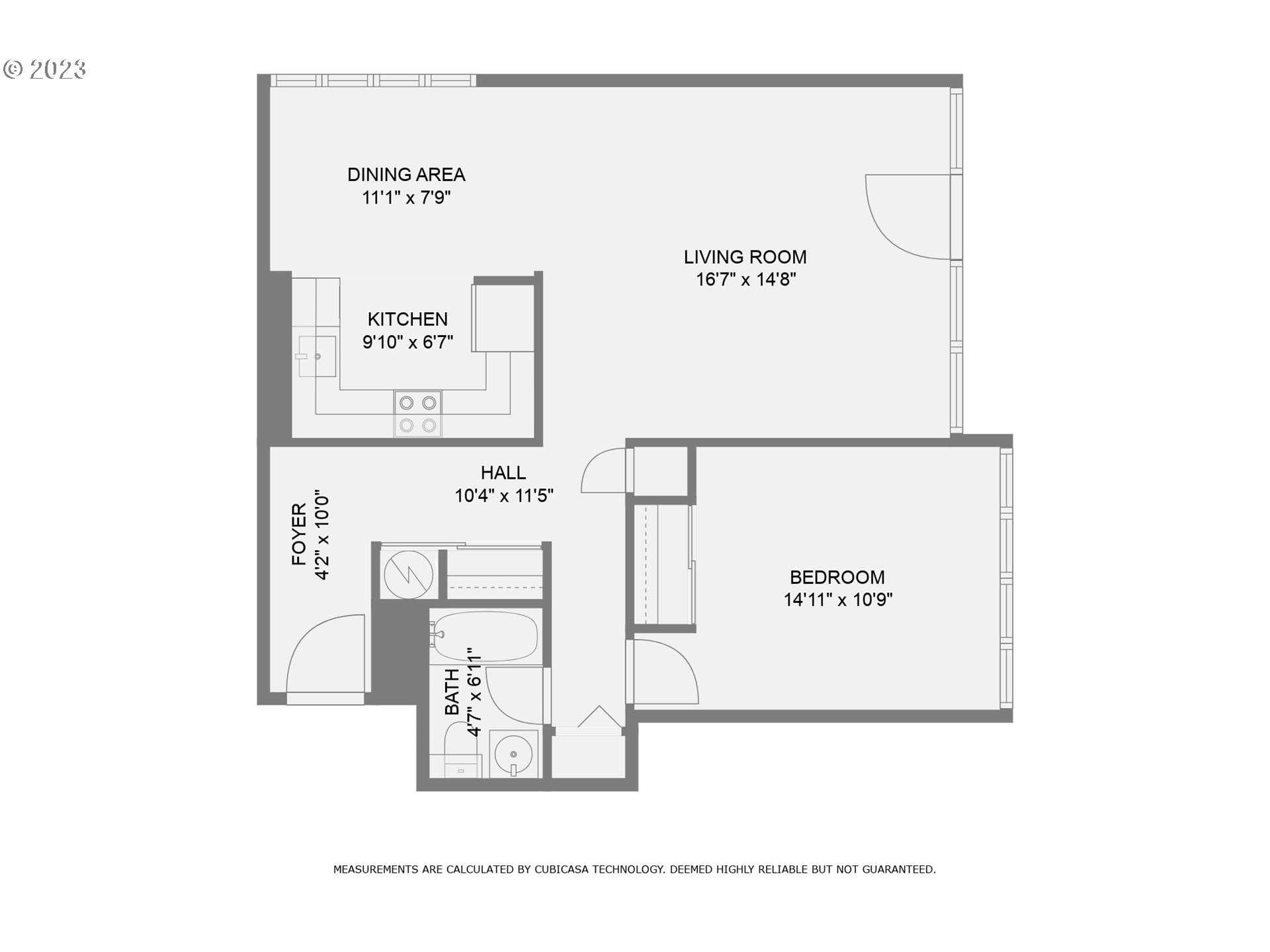 111 Southwest Harrison Street, Unit 18B Portland, OR 97201 - Photo 34 of 34 Floor Plan
