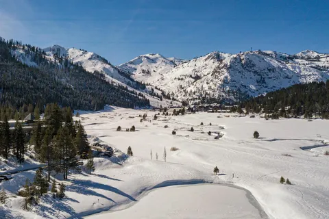 a view of a terrace with a snow
