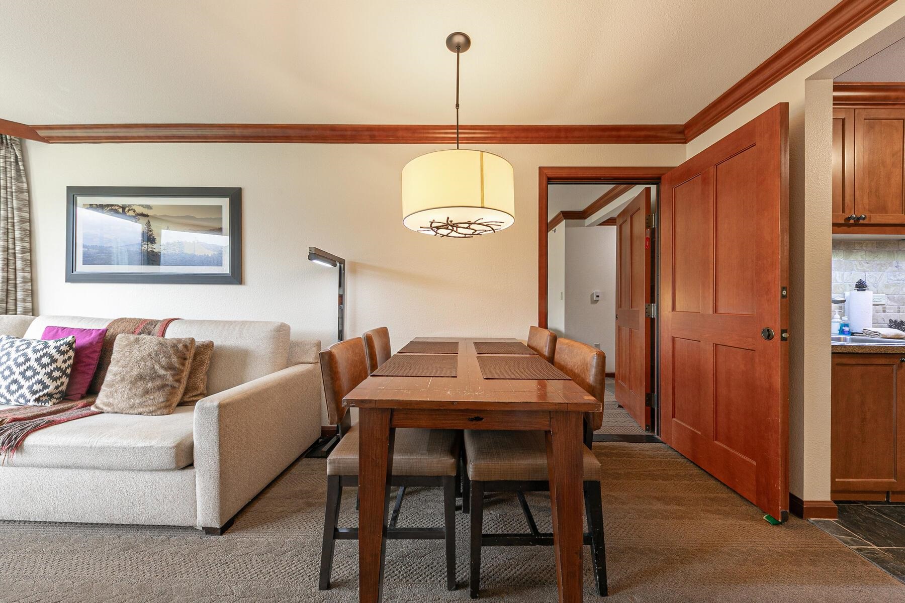 400 Resort Road, Unit 722724 Olympic Valley, CA 96146 - Photo 16 of 28 a view of a dining room with furniture and window