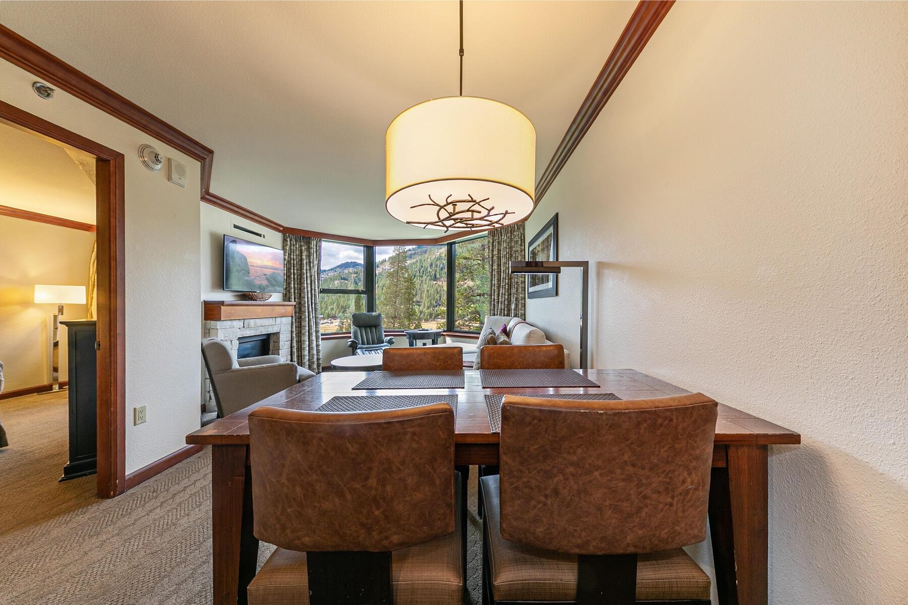 400 Resort Road, Unit 722724 Olympic Valley, CA 96146 - Photo 17 of 28 a dining room with furniture and window