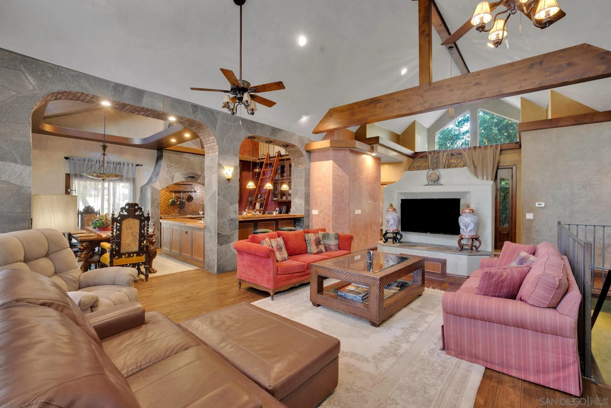 3217 Pera Alta Drive Julian, CA 92036 - Photo 14 of 37 a living room with furniture and a flat screen tv