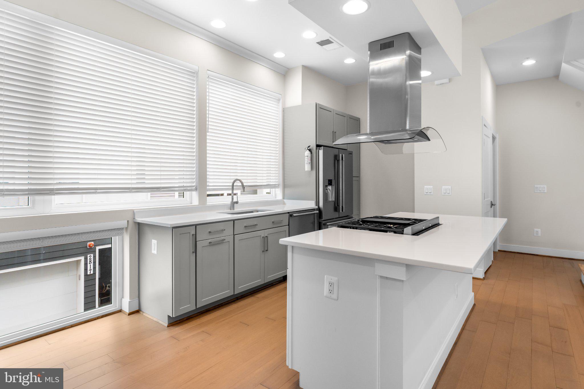 2827 24th Road South Arlington, VA 22206 - Photo 19 of 48 Sleek modern kitchen with ample light.