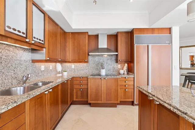 a view of a glass door and with glass door