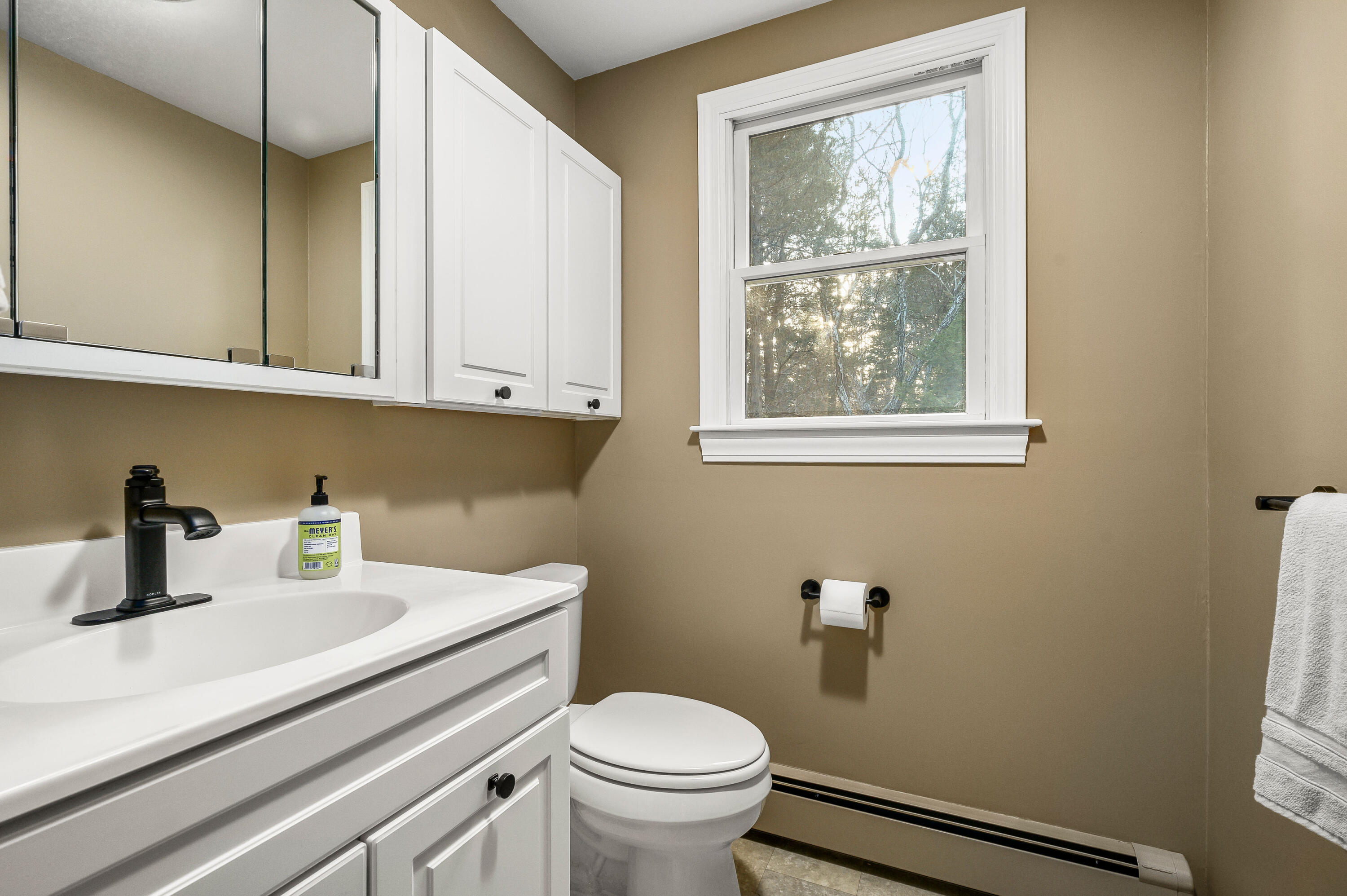 24 Blueberry Island Road Orleans, MA 02653 - Photo 16 of 39 a bathroom with a sink a toilet and a window