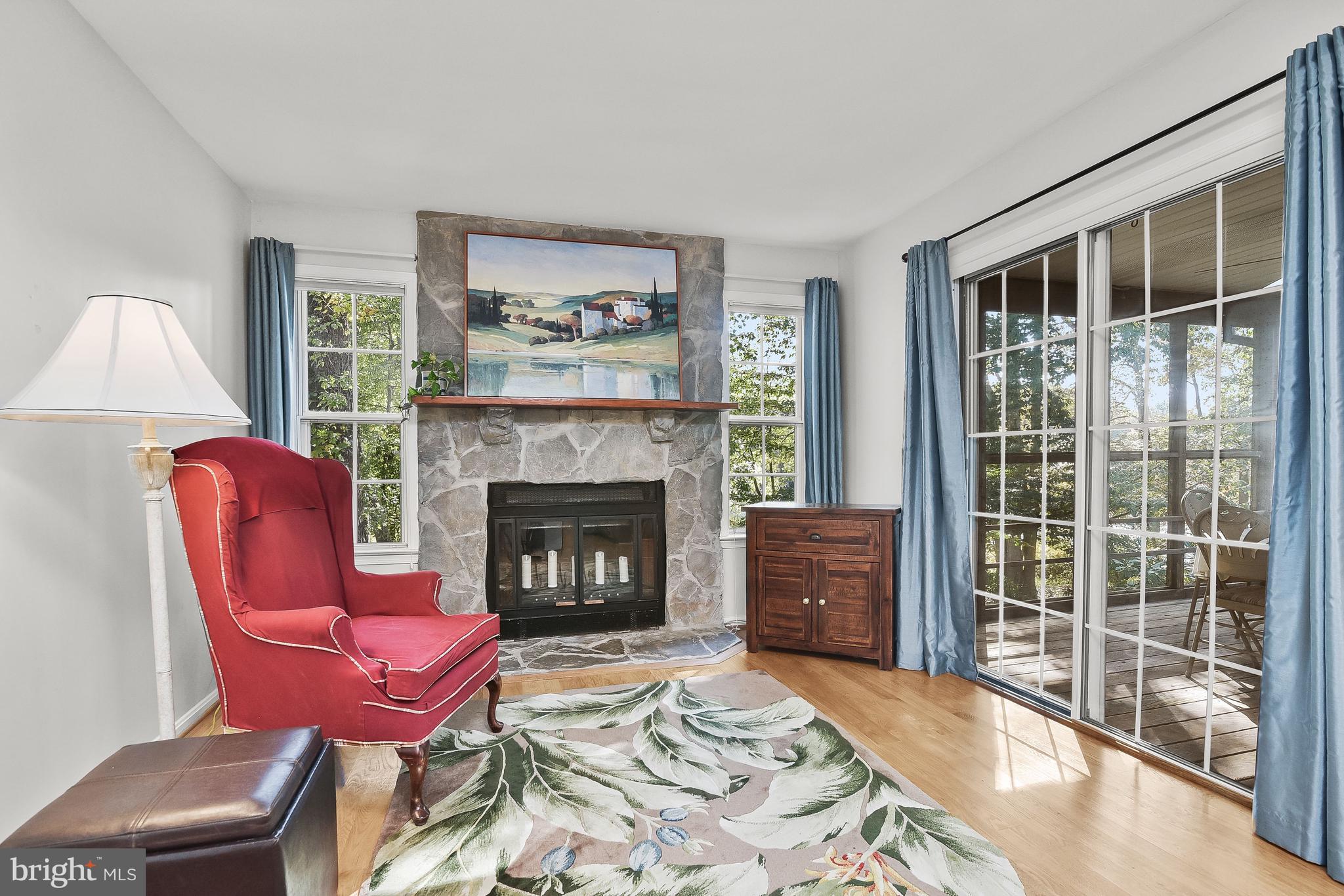7369 Swan Point Way, Unit 109 Columbia, MD 21045 - Photo 5 of 65 Family room highlights a wood burning fireplace