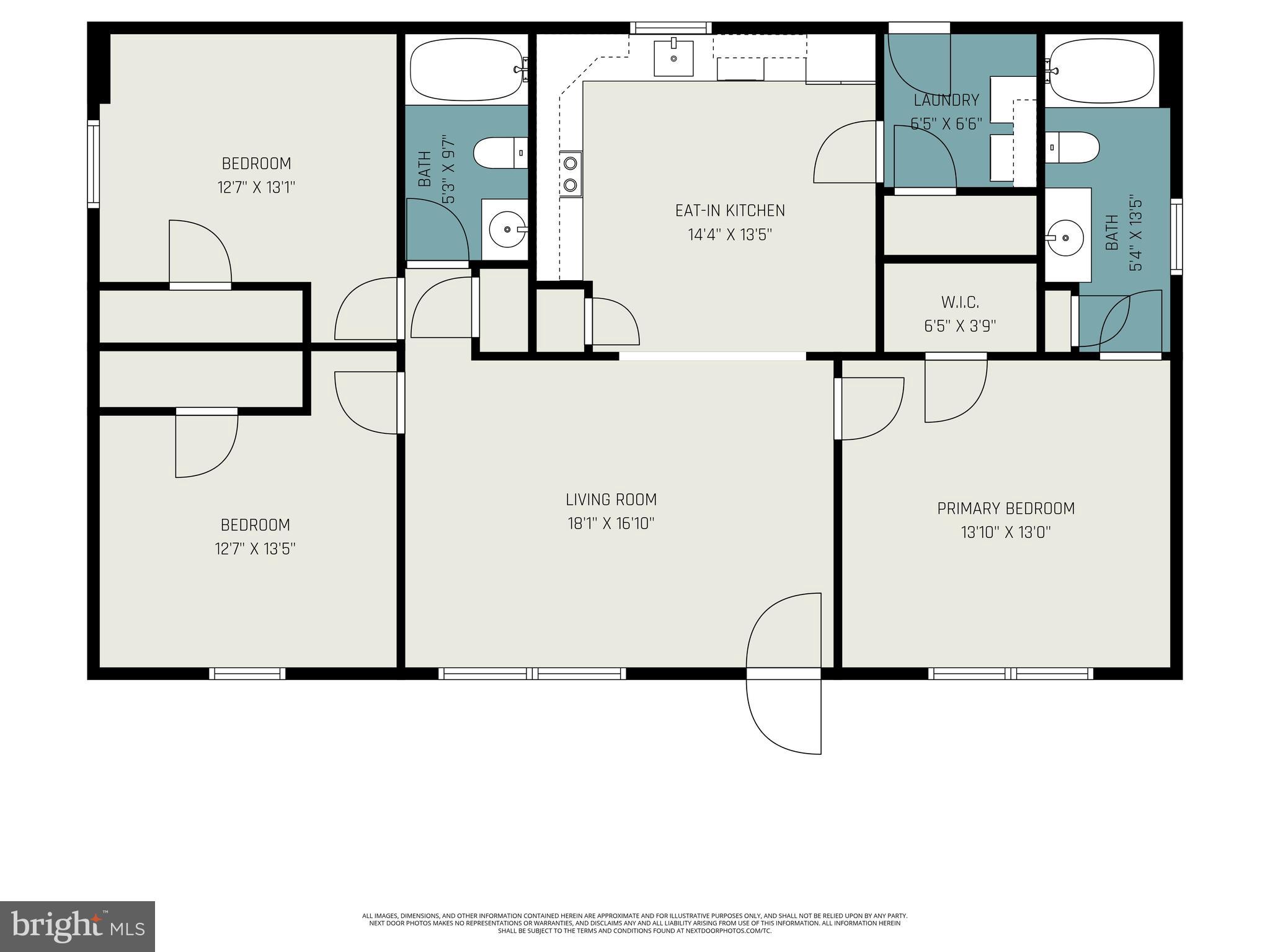 261 Azure Drive Colonial Beach, VA 22443 - Photo 44 of 44 Floor plan - split bedroom design