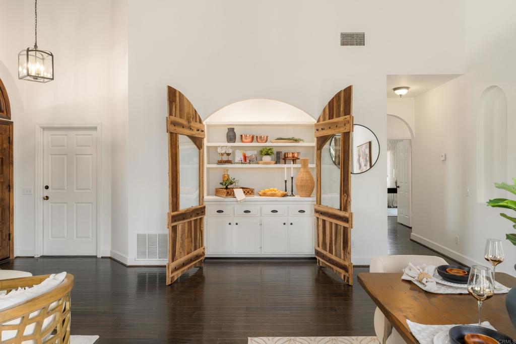 17543 Via Del Bravo Rancho Santa Fe, CA 92067 - Photo 8 of 41 a view of kitchen with wooden floor