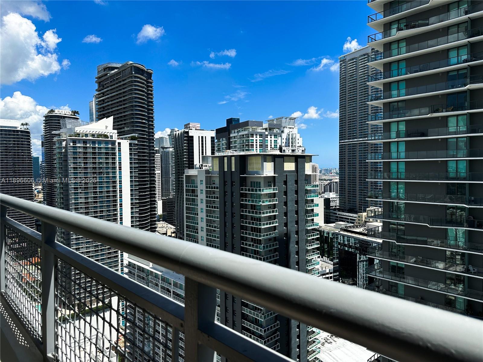 60 Southwest 13th Street, Unit 3418 Miami, FL 33130 - Photo 4 of 16 a close view of balcony with city view