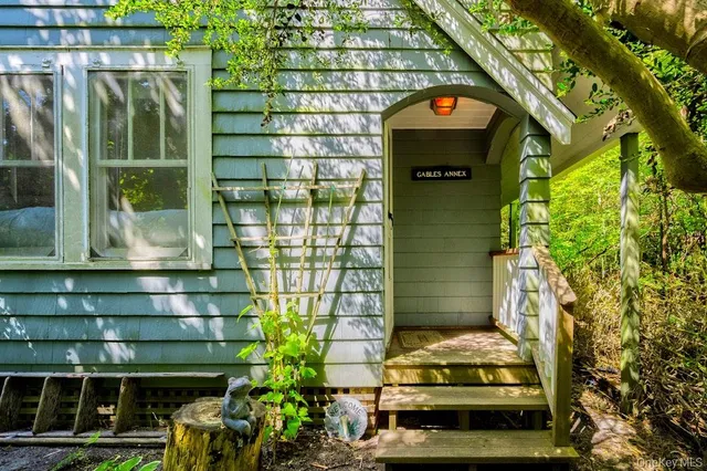 a car parked in front of a house