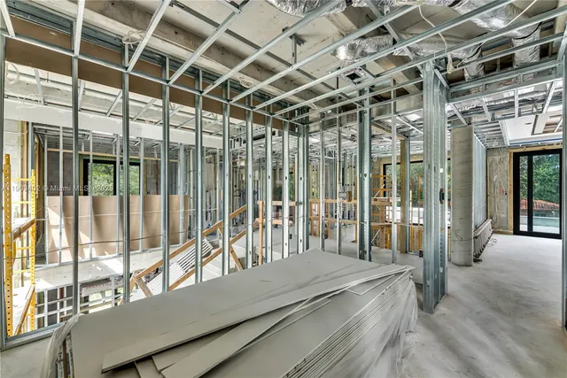 a view of a balcony with staircase