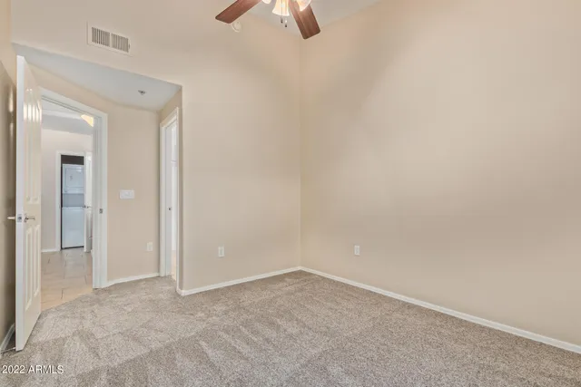 a view of a building with a street