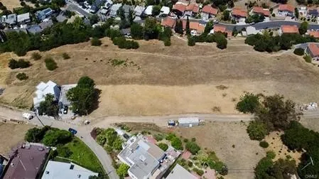 an aerial view of beach with outdoor space
