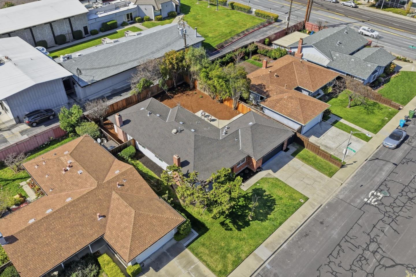 774 Ridge Rd. Santa Clara, CA 95051 - Photo 41 of 50 an aerial view of a house with a yard