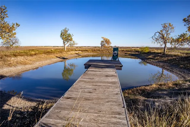 a view of a lake with a outdoor space