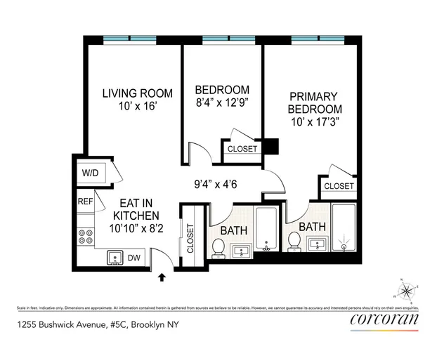 $799,000 | 1255 Bushwick Avenue, Unit 5C | Bushwick