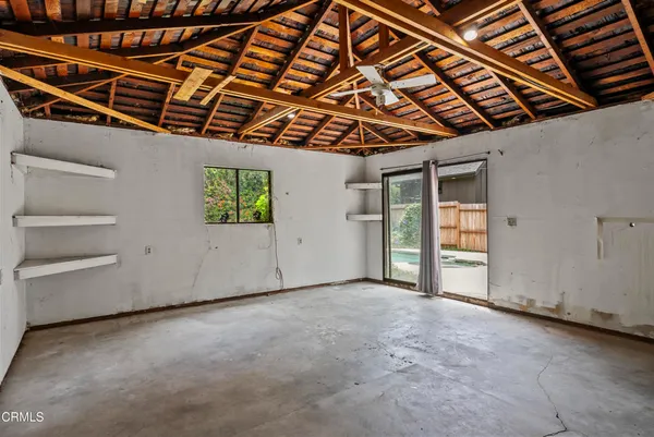 a view of an empty room