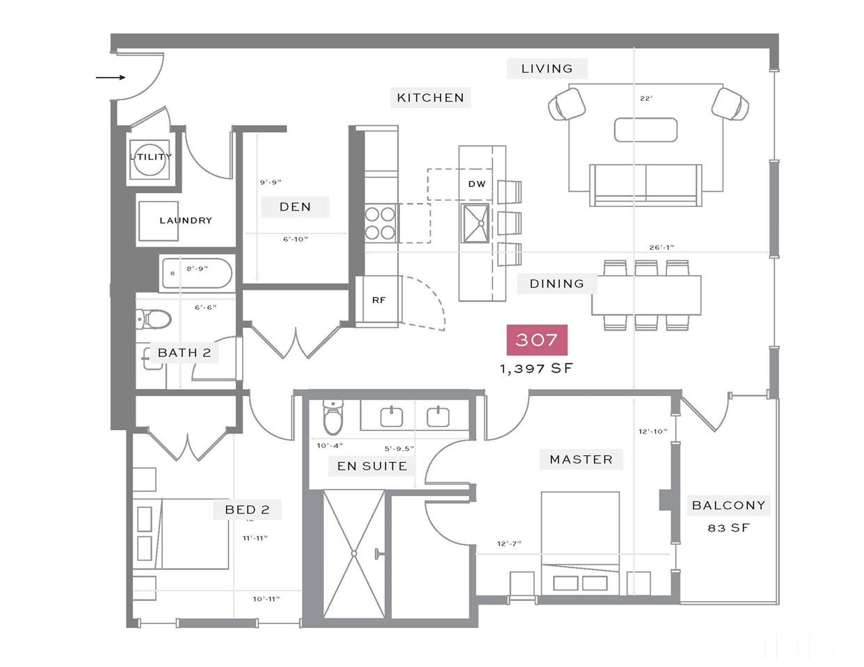 523 South West Street, Unit 307 Raleigh, NC 27601 - Photo 8 of 21 Gallery Image 8