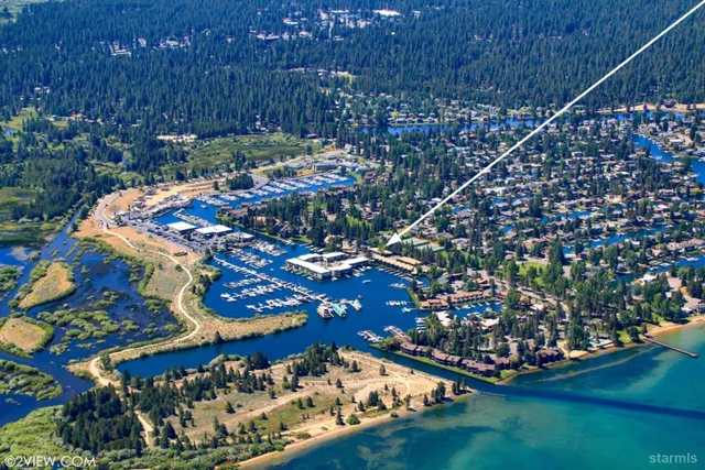 a city view with tall buildings