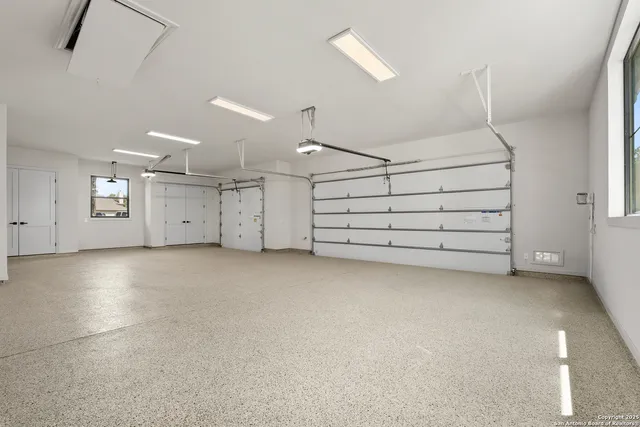 a view of a porch and garden