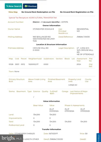 $125,000 | Crouse Mill, Taneytown, MD 21787