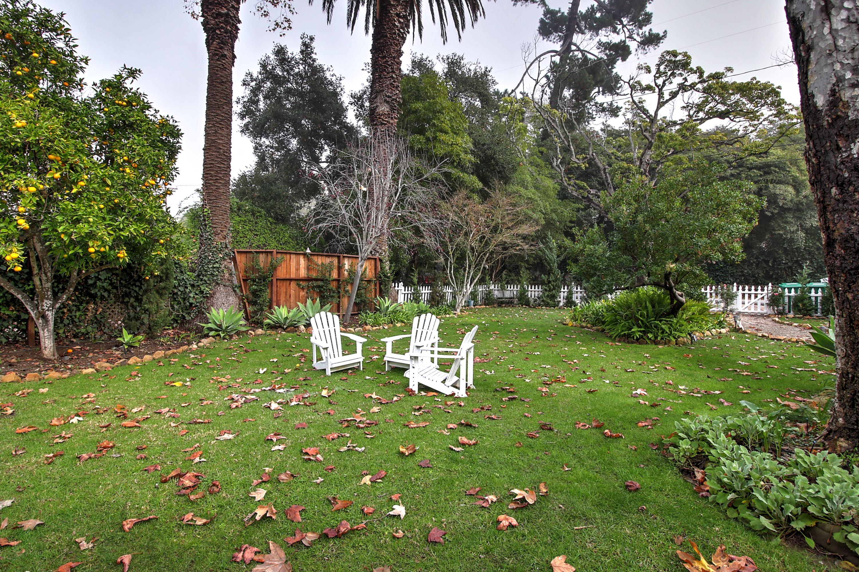 43 Humphrey Road Montecito, CA 93108 - Photo 4 of 17 a view of a chair and table in the garden