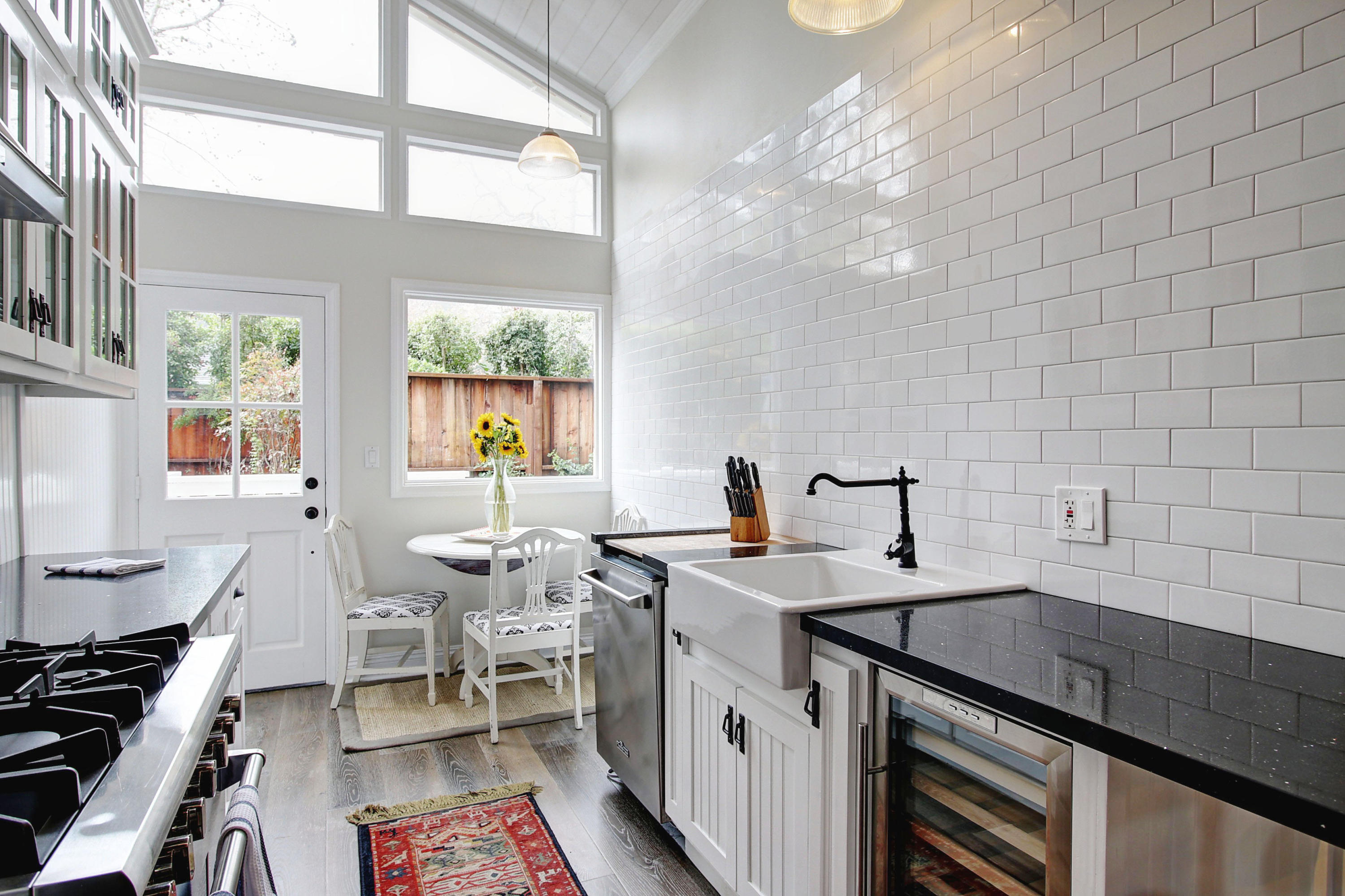 43 Humphrey Road Montecito, CA 93108 - Photo 8 of 17 a kitchen that has a sink and a stove