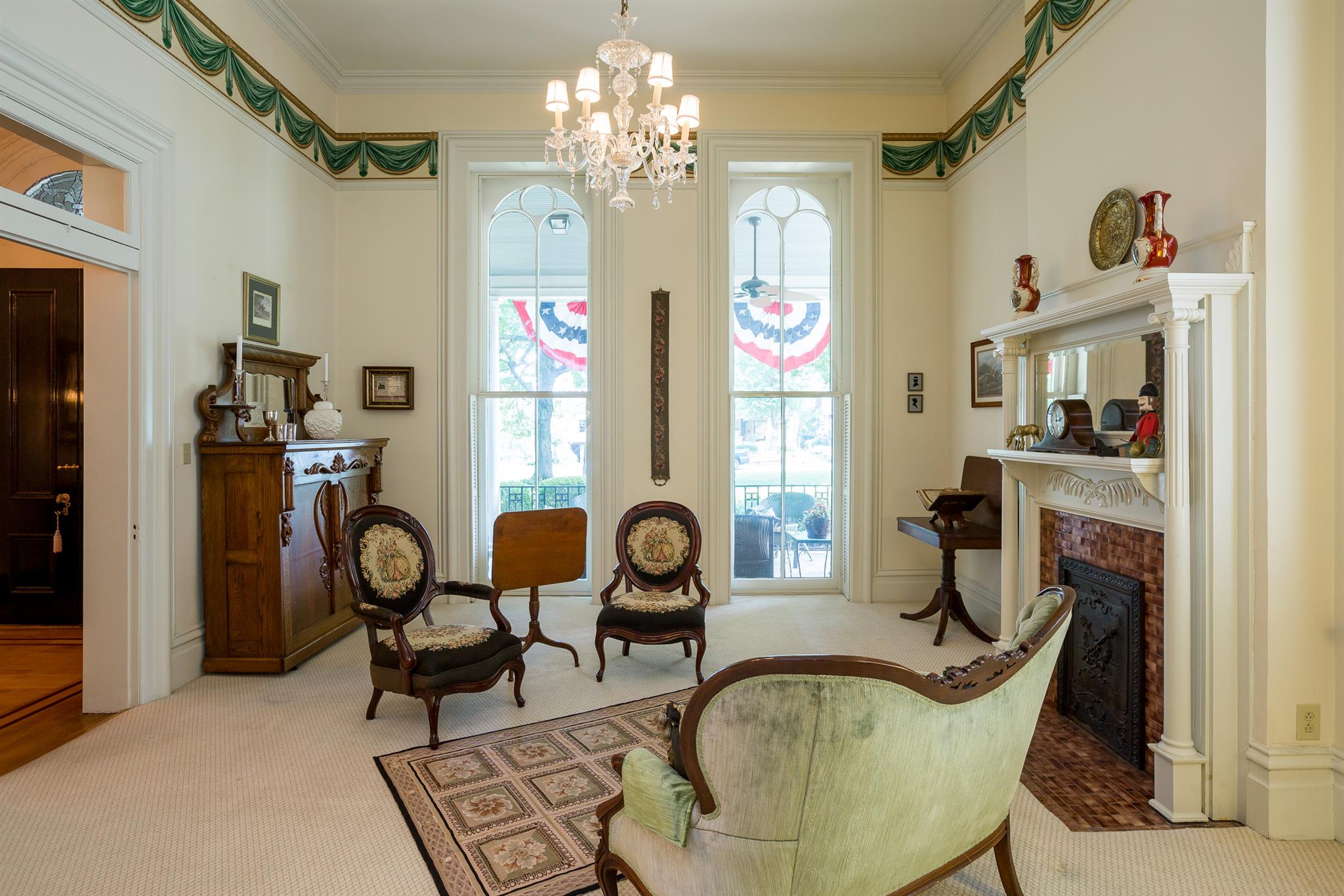 317 North Garner Street Springfield, TN 37172 - Photo 13 of 30 a view of a dining room with furniture and chandelier