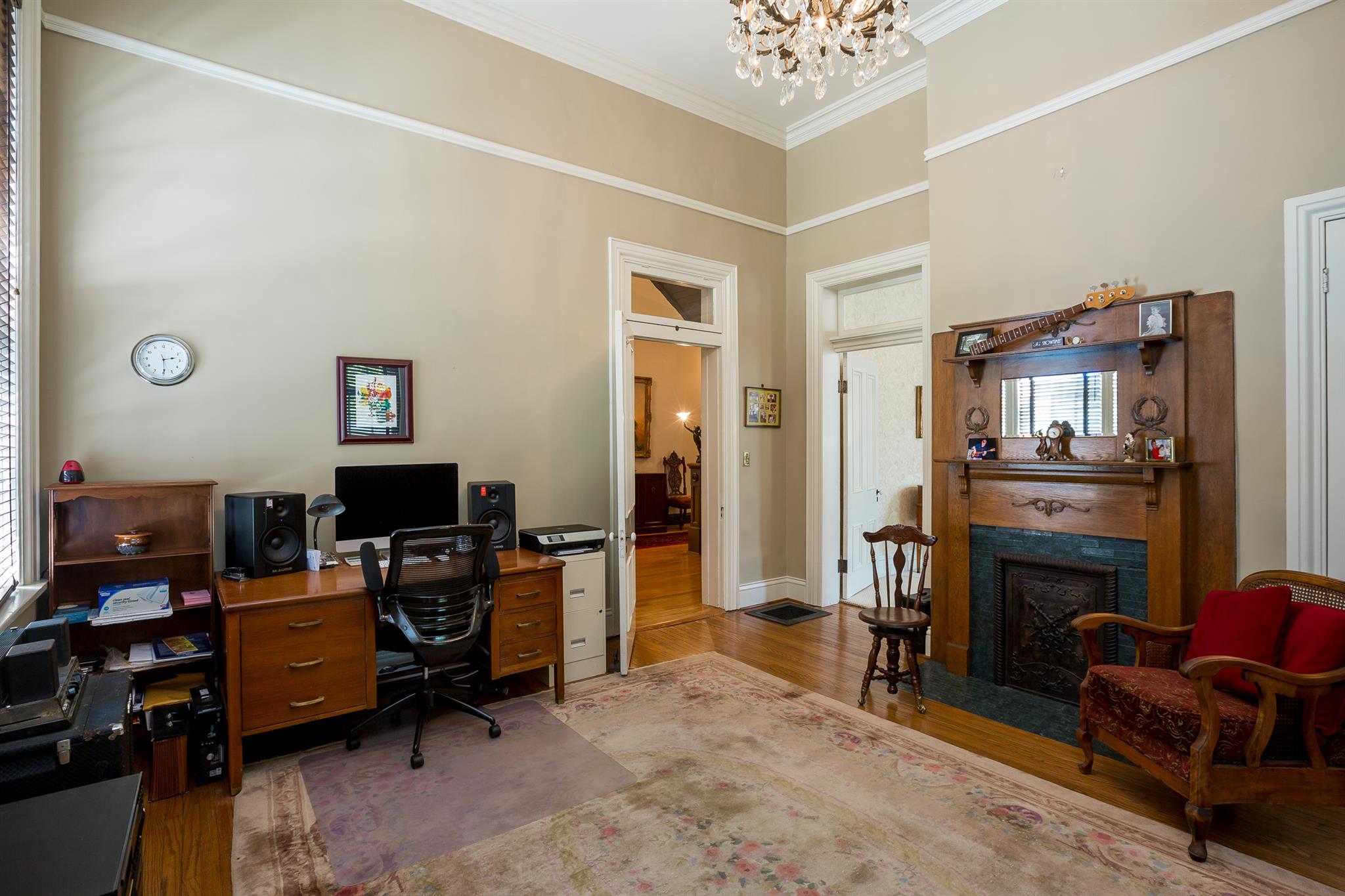 317 North Garner Street Springfield, TN 37172 - Photo 15 of 30 a view of a workspace with furniture and a livingroom