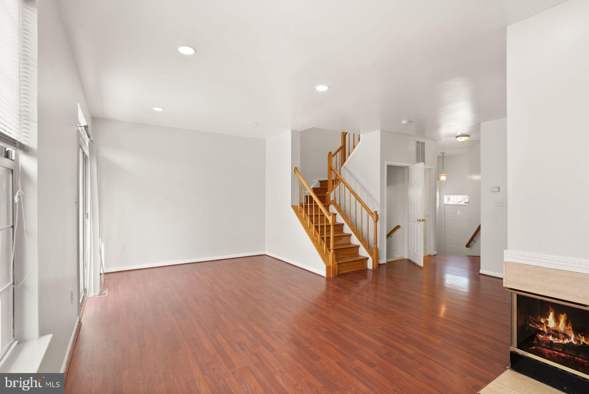 47621 Comer Square Sterling, VA 20165 - Photo 19 of 81 VIEW FROM LIVING ROOM AT STAIRS TO UPPER LEVEL