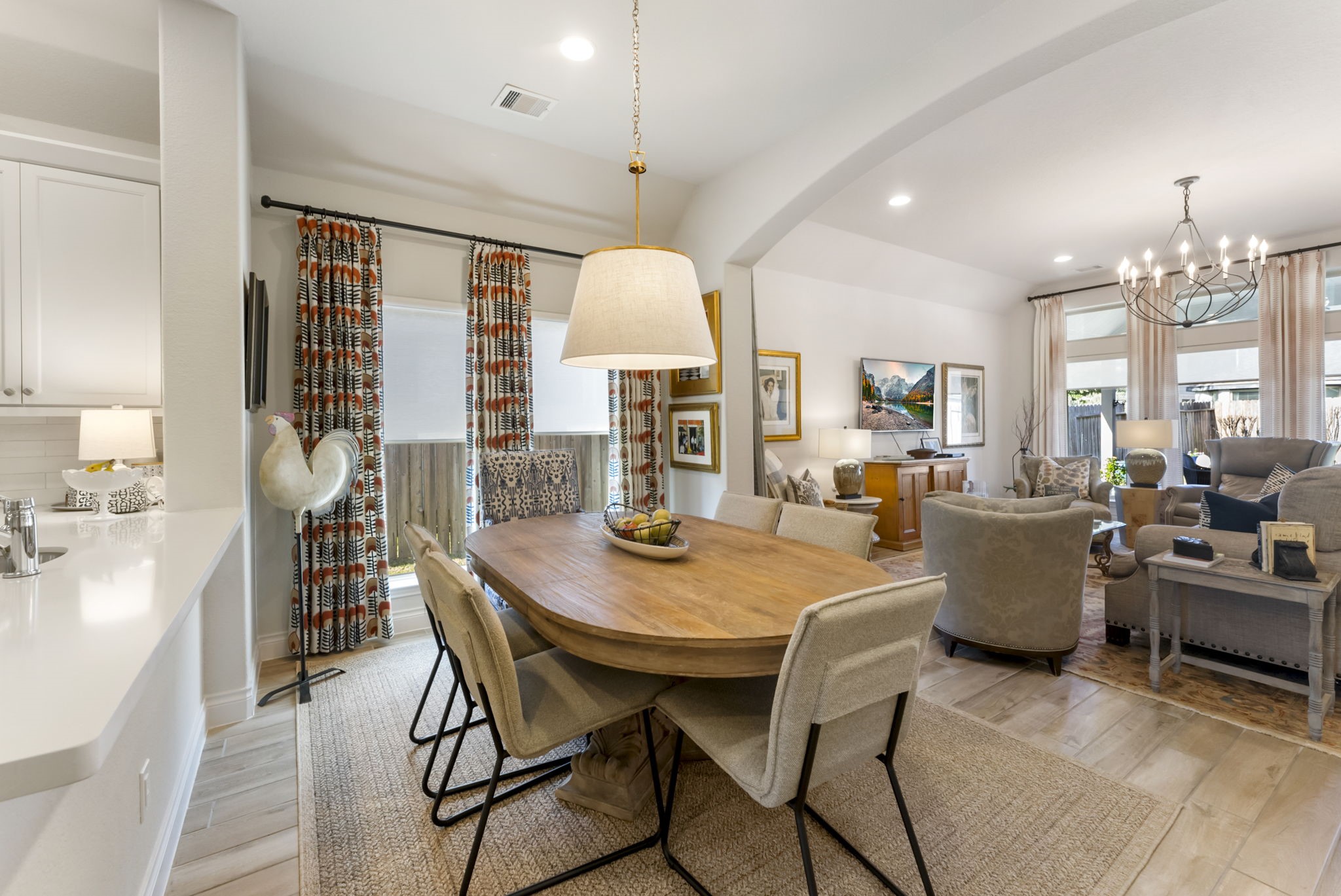545 Cedar Harbor Court Conroe, TX 77304 - Photo 20 of 50 a dining room with furniture window and wooden floor