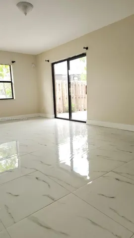 a bathroom with a window