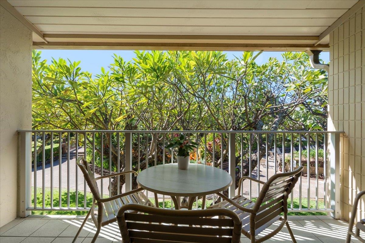 5315 Lower Honoapiilani Road, Unit D232 Lahaina, HI 96761 - Photo 6 of 31 a view of a chairs and table in patio