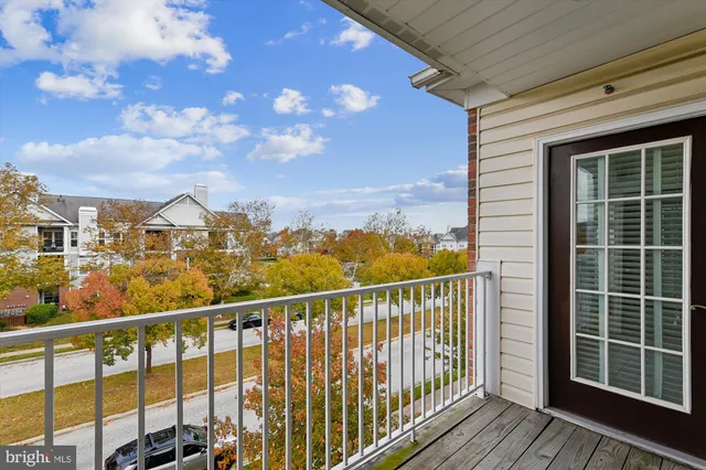 a view of city from a balcony