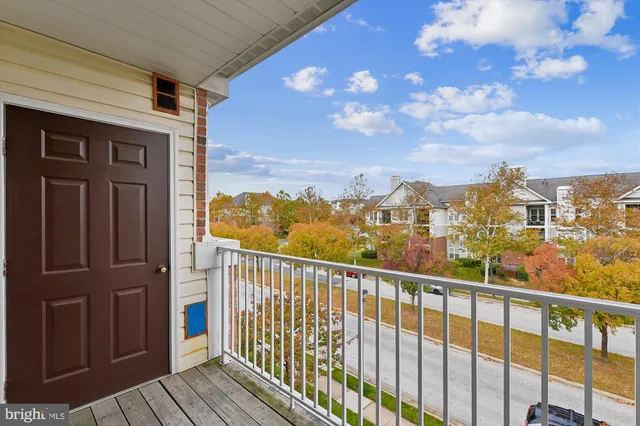 a view of city from a balcony
