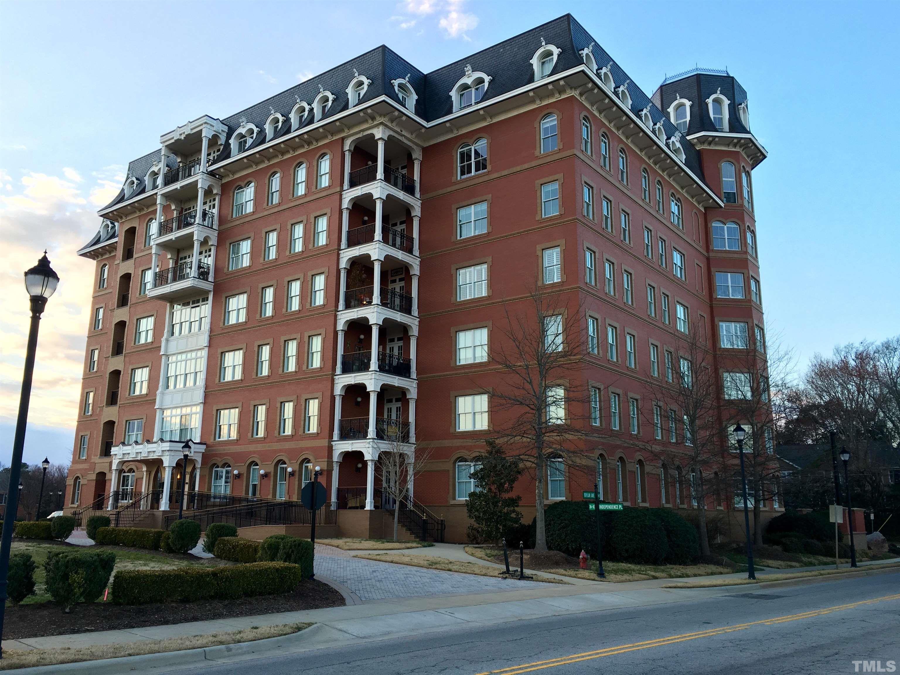a front view of a building