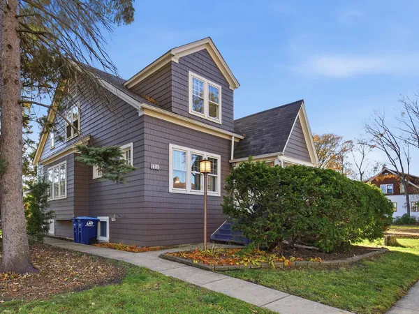 front view of house with a yard