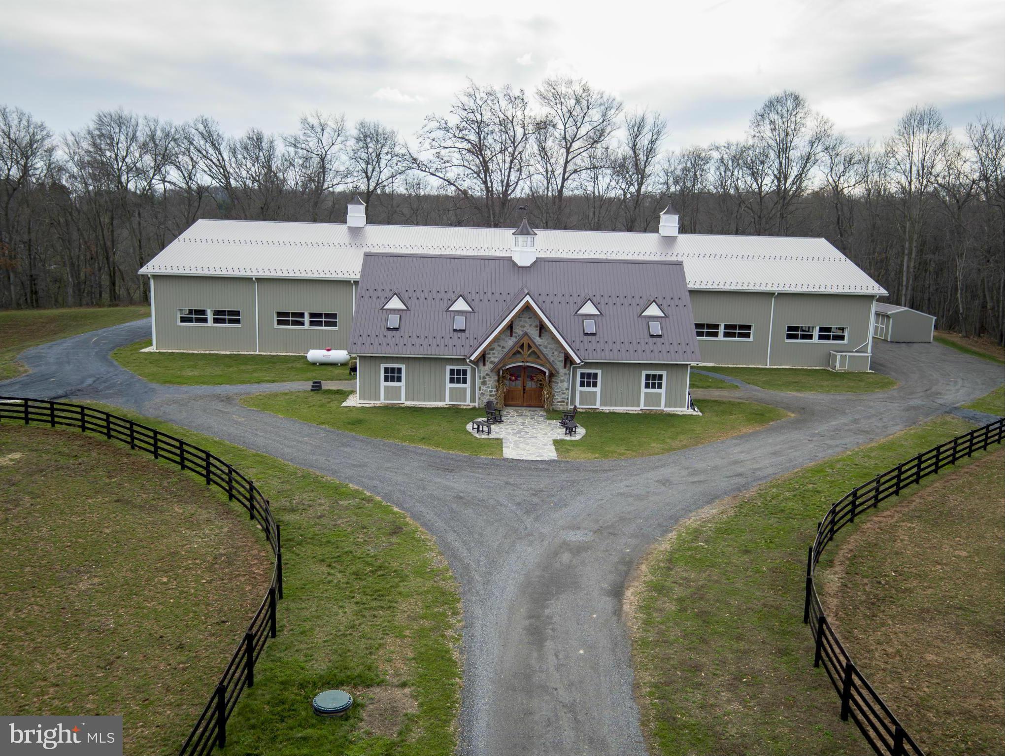 2684 Daisy Road Woodbine, MD 21797 - Photo 3 of 30 Aerial view of custom indoor arena