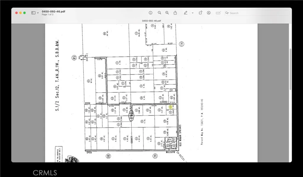 0 Old Woman Springs Road Lucerne Valley, CA 92356 - Photo 2 of 2 a view of a floor plan