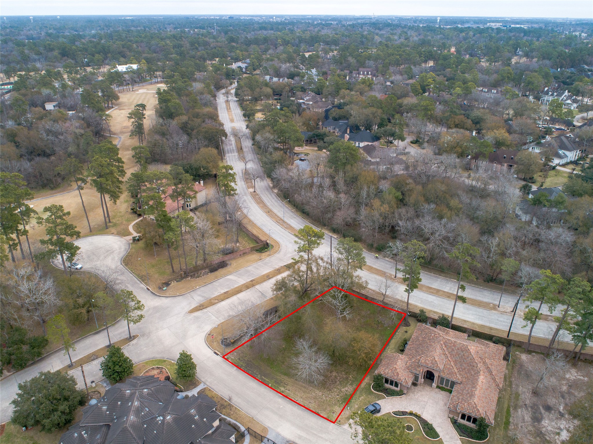 3003 Green Vista Houston, TX 77068 - Photo 13 of 18 an aerial view of a house with a yard