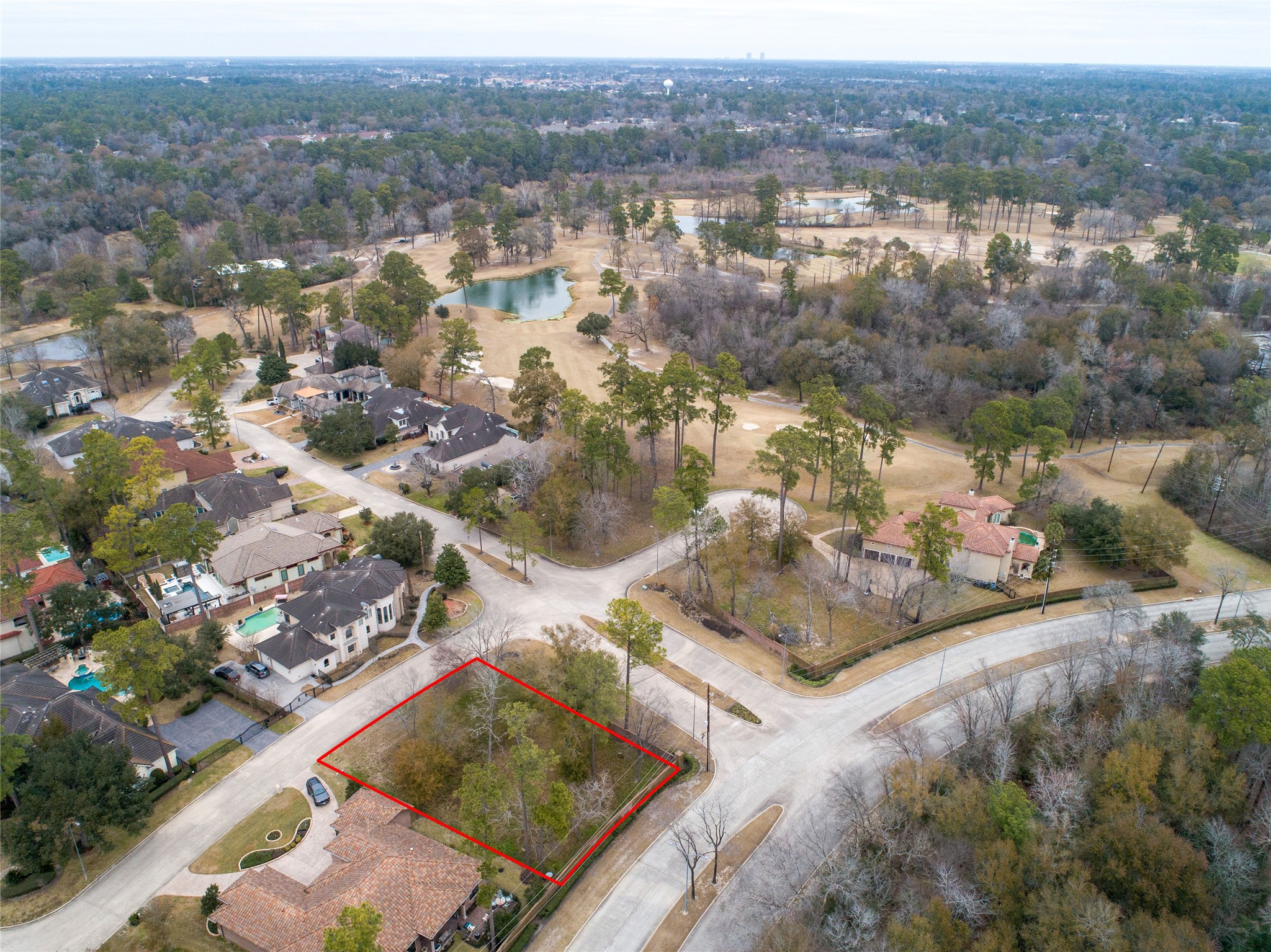 3003 Green Vista Houston, TX 77068 - Photo 6 of 18 an aerial view of residential houses with outdoor space
