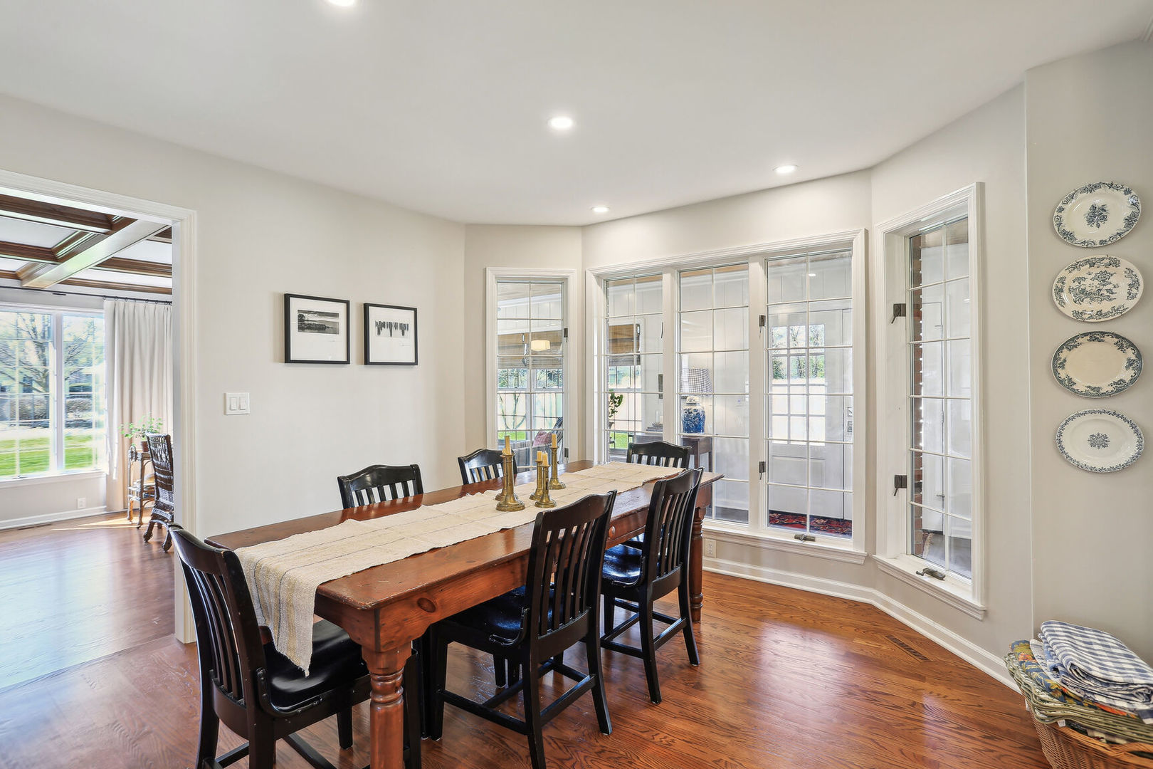 2711 North Salisbury Court Champaign, IL 61821 - Photo 11 of 42 a view of a dining room with furniture window and wooden floor