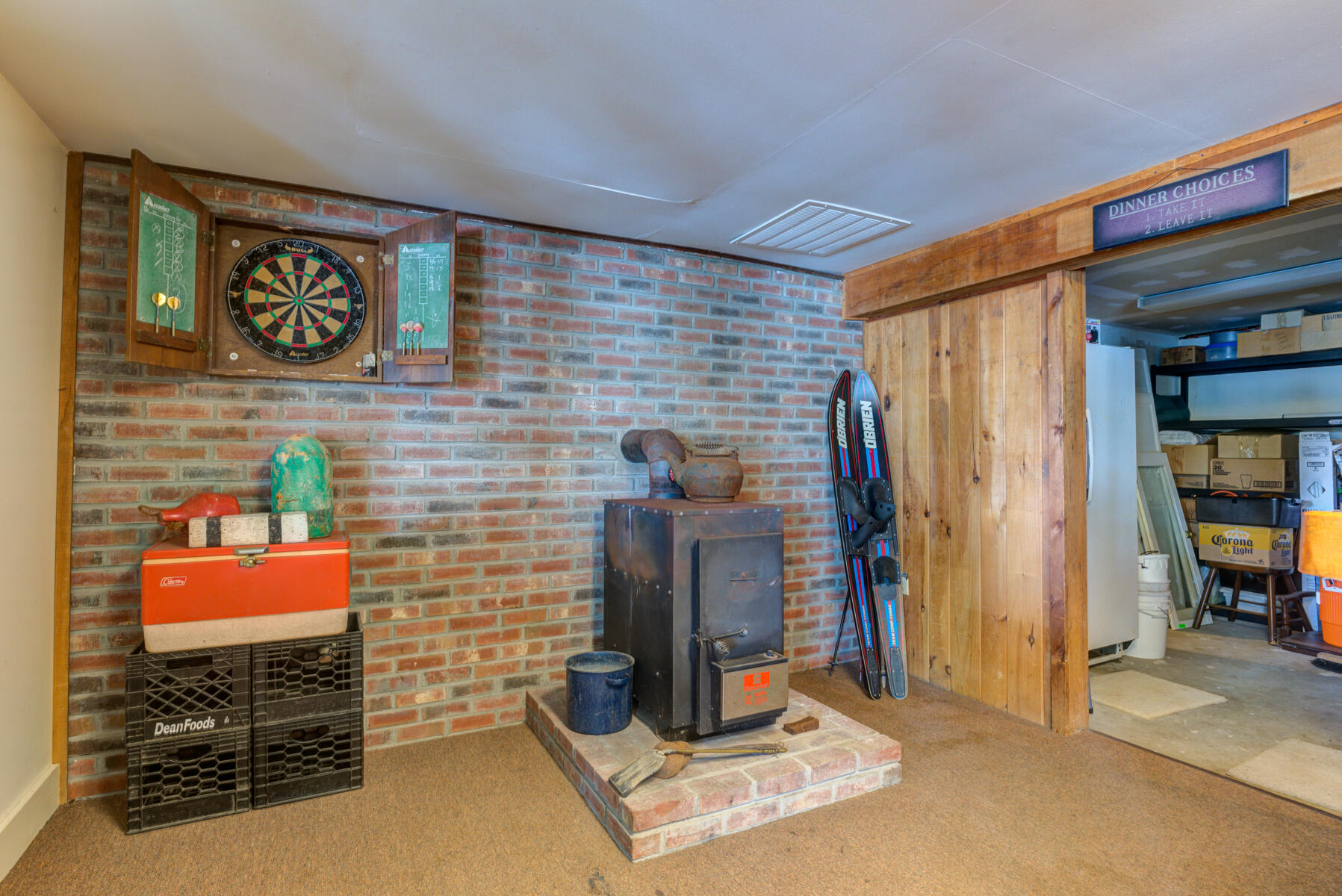 451 Cape Monday Road Harrison, ME 04040 - Photo 41 of 53 Woodstove in bar area