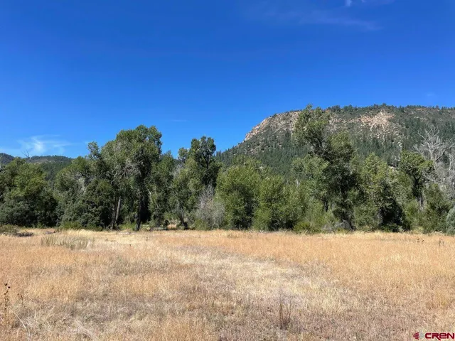 a view of mountain view with trees