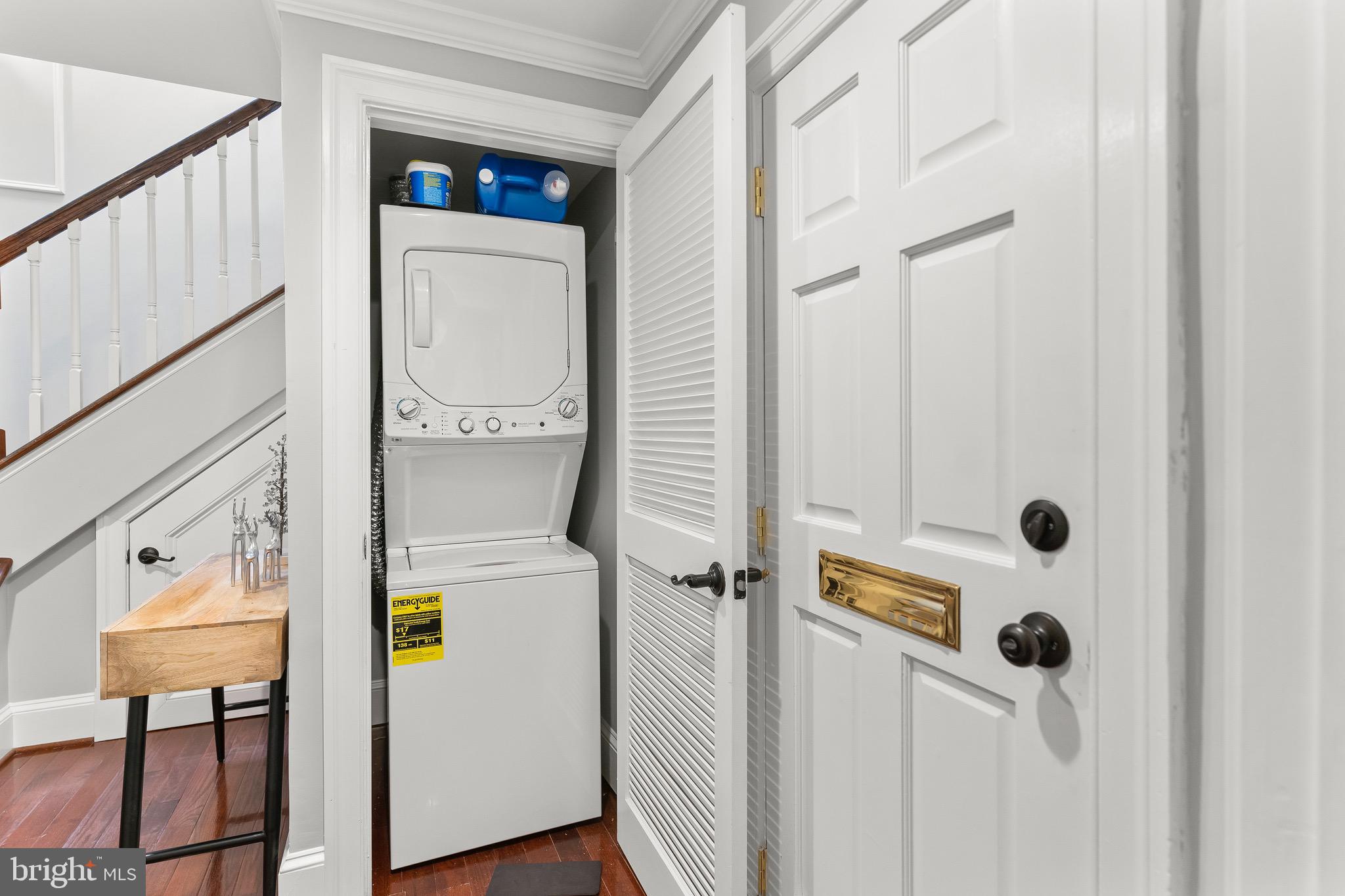 123 South Fayette Street Alexandria, VA 22314 - Photo 16 of 41 a close view of a utility room with dryer and washer