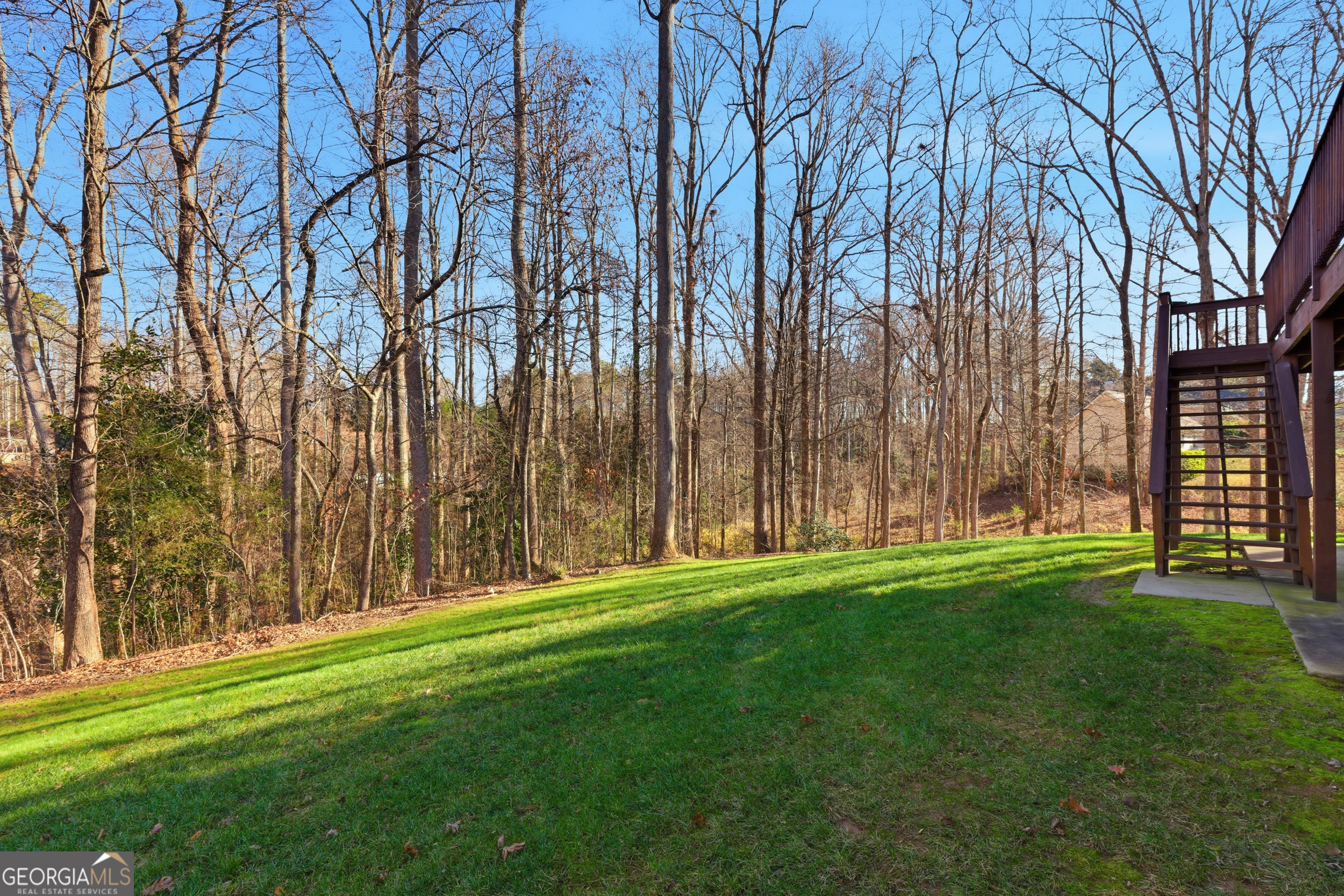 180 Springbrook Drive Cornelia, GA 30531 - Photo 49 of 50 a backyard of apartments with large trees