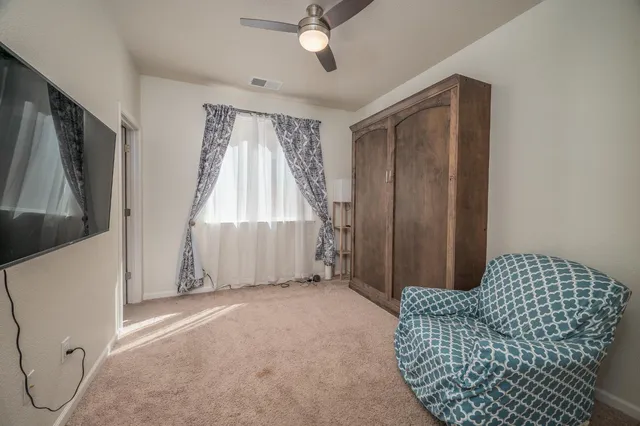 an aerial view of a building